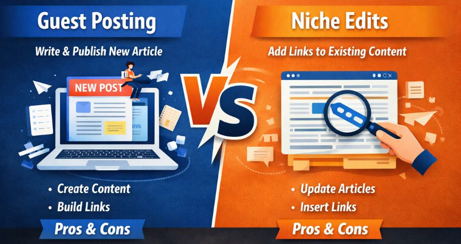 Guest Posting vs Niche Edits: Which Link Building Strategy is Better for SEO?